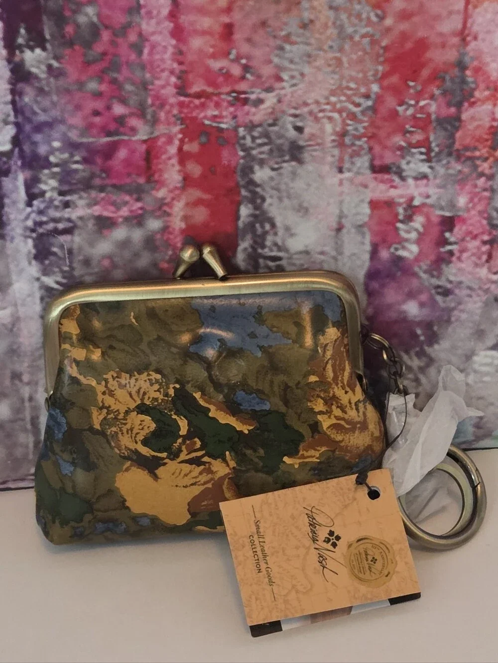 Patricia Nash Floral Coin Purse With Kisslock NWT